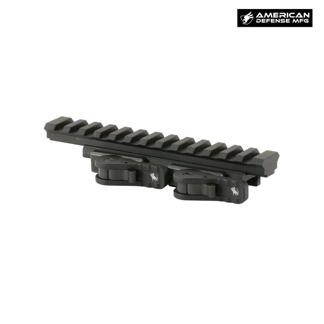 American Defense AD-1700 Quick Detach Riser Mount Fits Picatinny - AD-1700-XLR-STD Scope Riser Mount American Defense Mfg. 