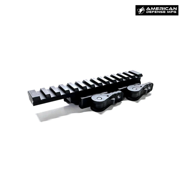 American Defense AD-1700 Quick Detach Riser Mount Titanium Lever Fits Picatinny - AD-1700-XLR-TL Scope Riser Mount American Defense Mfg. 