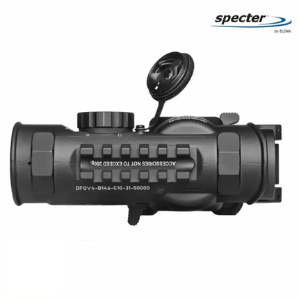 ELCAN SpecterDR 1.5x/6x Rifle Scope 5.56 BDC w/Flip Covers, ARD & A.R.M.S. Levers Black - DFOV6-B146-C10 LPVO Rifle Scope ELCAN SpecterDR 