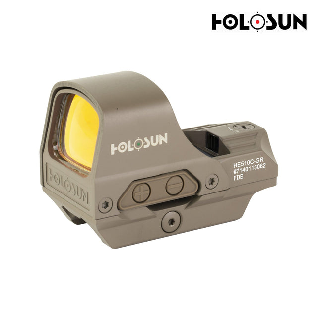 Holosun HE510C-GR-FDE Elite Reflex Green Dot Sight Multi Reticle FDE Green Dot Sight Holosun 