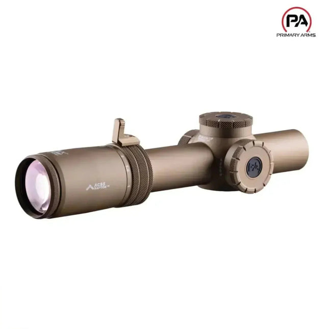 Primary Arms Compact PLxC 1-8x24 FFP Rifle Scope ACSS Griffin MIL M8 Reticle FDE - MPN: 610200 LPVO Rifle Scope Primary Arms 