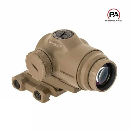 Primary Arms SLx 3x MicroPrism Sight Red ACSS Raptor 7.62x39/.300 BLK Yard Reticle FDE - MPN: 710057 Prism Scope Primary Arms 