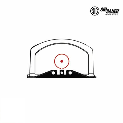 SIG Sauer ROMEO2 Reflex Red Dot Sight Circle Dot Reticle SOR21000 Red Dot Sight SIG Sauer 