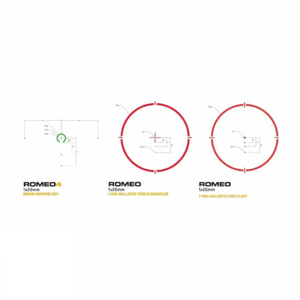 SIG Sauer ROMEO4H Red Dot Sight Green Horseshoe Dot Reticle SOR43013 Green Dot Sight SIG Sauer 