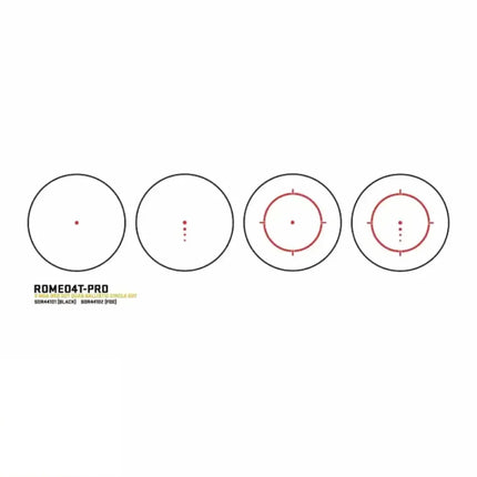 SIG Sauer ROMEO4T-PRO Red Dot Sight 2 MOA Quad Ballistic Circle Dot Reticle FDE Red Dot Sight SIG Sauer 