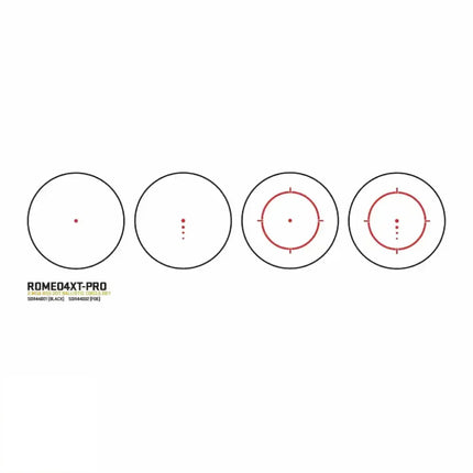 SIG Sauer ROMEO4XT-PRO Red Dot Sight 2 MOA Ballistic Circle Dot Reticle Black Red Dot Sight SIG Sauer 