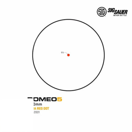 SIG Sauer ROMEO5 Red Dot Sight 2 MOA Dot Reticle SOR52001 Red Dot Sight SIG Sauer 