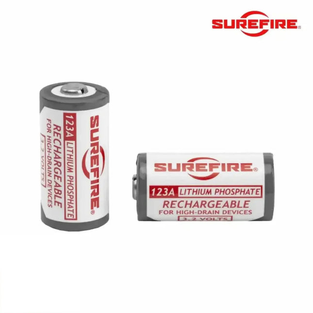 SureFire Rechargeable Batteries Pack of 2 - SFLFP123 Batteries SureFire 