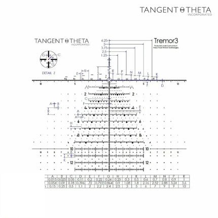 Tangent Theta TT315P 3-15x50mm Rifle Scope HOURUS TREMOR3 Reticle Rifle Scope Tangent Theta 