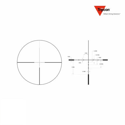 Trijicon Huron 1-4x24 SFP Rifle Scope BDC Hunter Holds Reticle - HR424-C-2700001 LPVO Rifle Scope Trijicon 