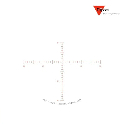 Trijicon Tenmile HX 5-25x50 SFP Rifle Scope Red MOA Center Dot Reticle - TMHX2550-C-3000010 Rifle Scope Trijicon 