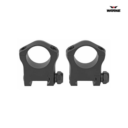 Warne Mountain Tech Rings 1 Inch High - 7202M Rifle Scope Mount Warne 