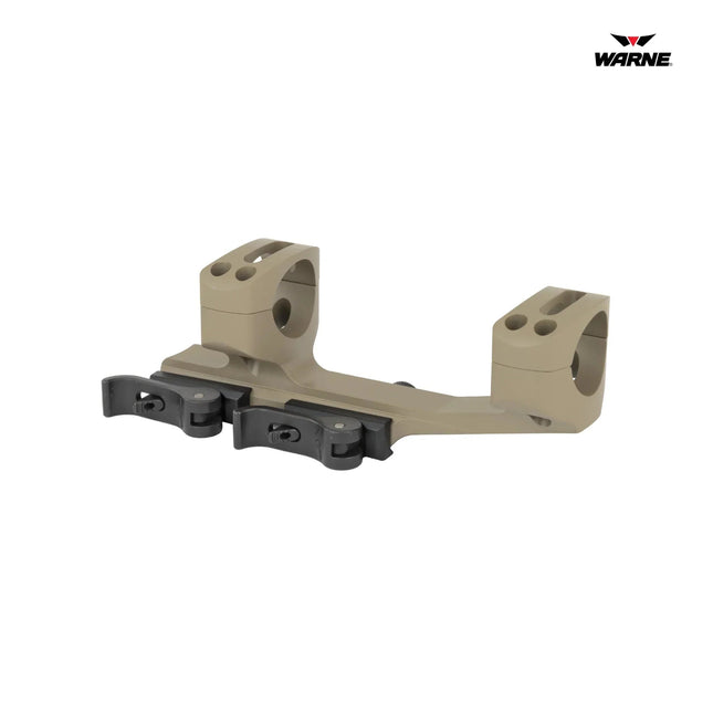 Warne QD Cantilever Mount 30mm Fits AR Rifles Extended Skeletonized Dark Earth - QDXSKEL30DE Rifle Scope Mount Warne 